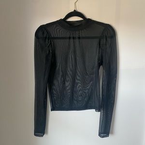 Electrica mesh long sleeve top. Black / size M.